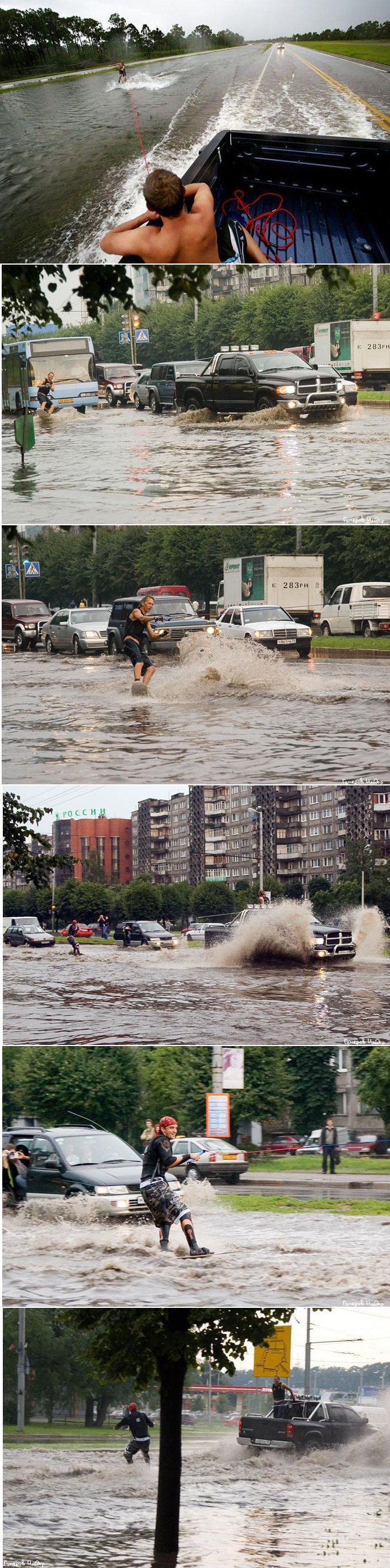 홍수에 대처하는 서양인들의 자세.gif | 인스티즈