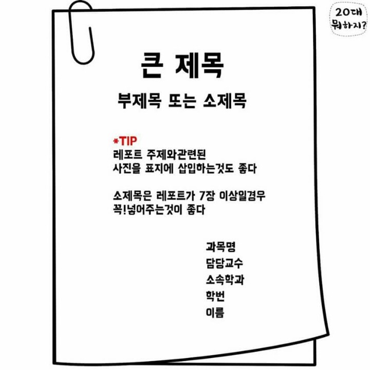 A+받는 레포트 작성 꿀TIP | 인스티즈