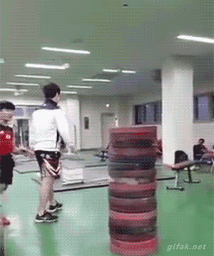 역도선수의 점프력.GIF | 인스티즈