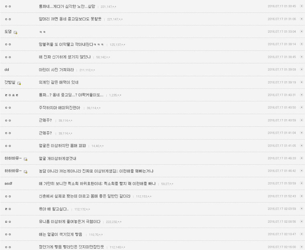 오마이걸 유아가 빻았다는 야갤 놈들 | 인스티즈