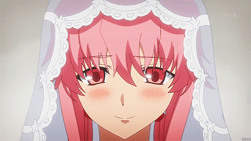 애니메이션 속 여캐들의 미소.gif | 인스티즈