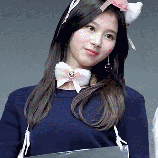 트와이스 큐티 사나.gif | 인스티즈