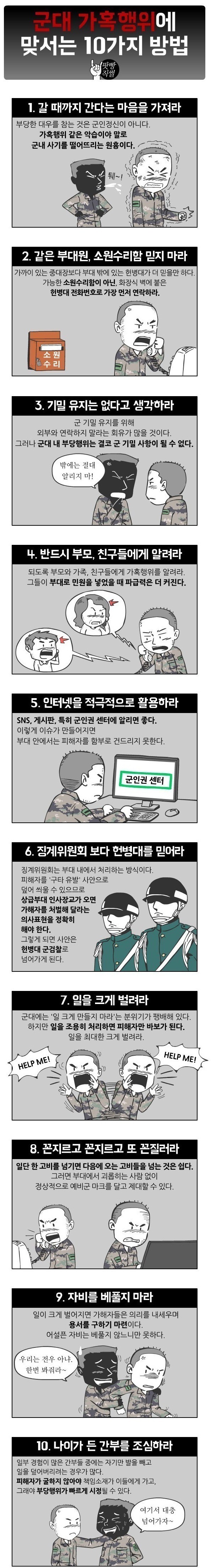 군대 가혹행위에 맞서는 10가지 방법.jpg | 인스티즈