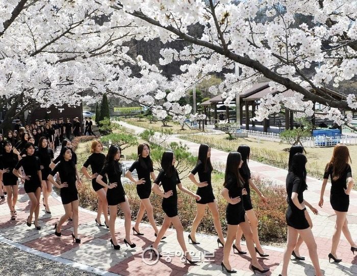 모델학과 학생들의 워킹연습 | 인스티즈