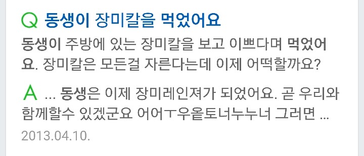 지식인 의문의 동생들 | 인스티즈