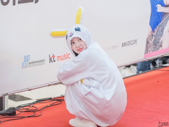 [트와이스] 혼자 앉아 있는 쭈구리 토끼 나연이(데이터주의) | 인스티즈