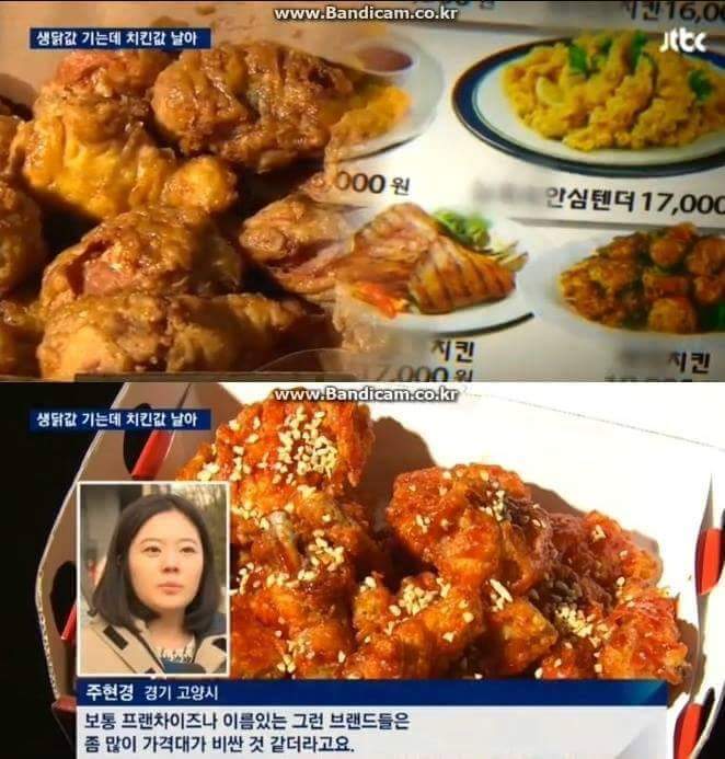 대한민국 치킨값 구조 | 인스티즈