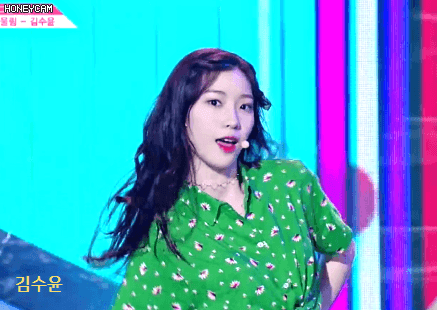[프듀48] [데이터 주의] 하이텐션에서 초록이 걔.gif | 인스티즈