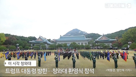 청와대에서의 트럼프 국빈 방한 환영식.jpg | 인스티즈