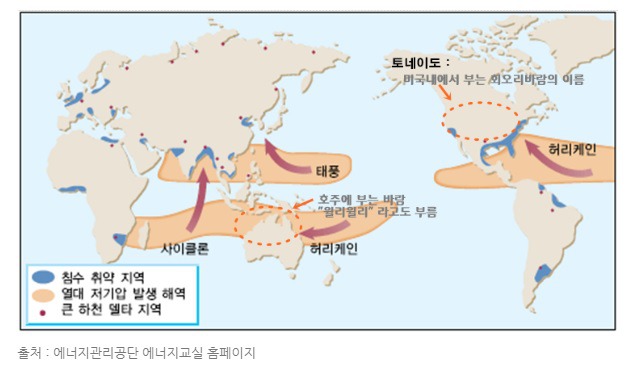 태풍, 허리케인, 토네이도, 싸이클론, 윌리윌리 차이 jpg | 인스티즈