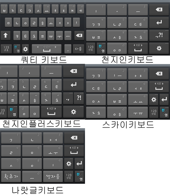스마트폰 키보드 입력방식 甲은? | 인스티즈