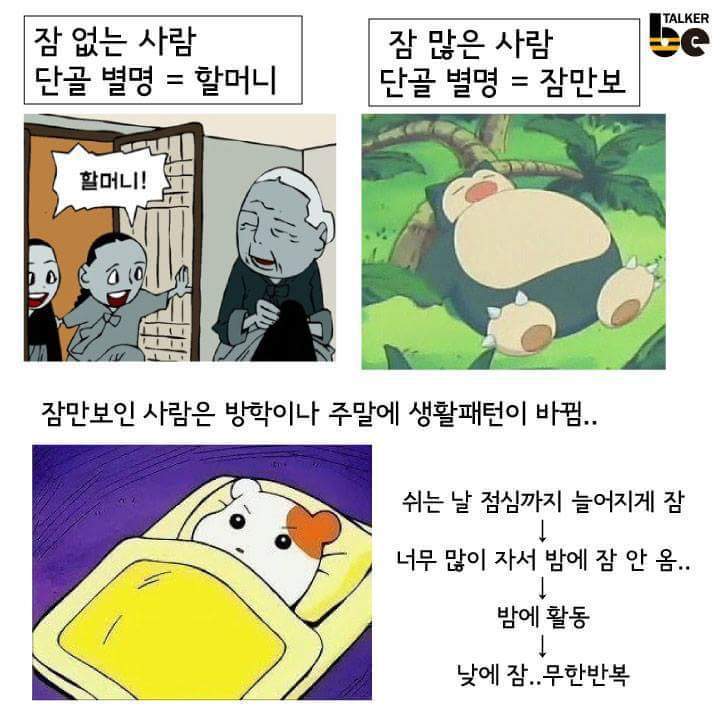 잠 없는 사람 VS 잠 많은 사람 | 인스티즈