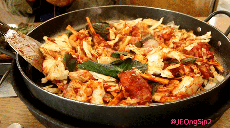 철판닭갈비 움짤 | 인스티즈
