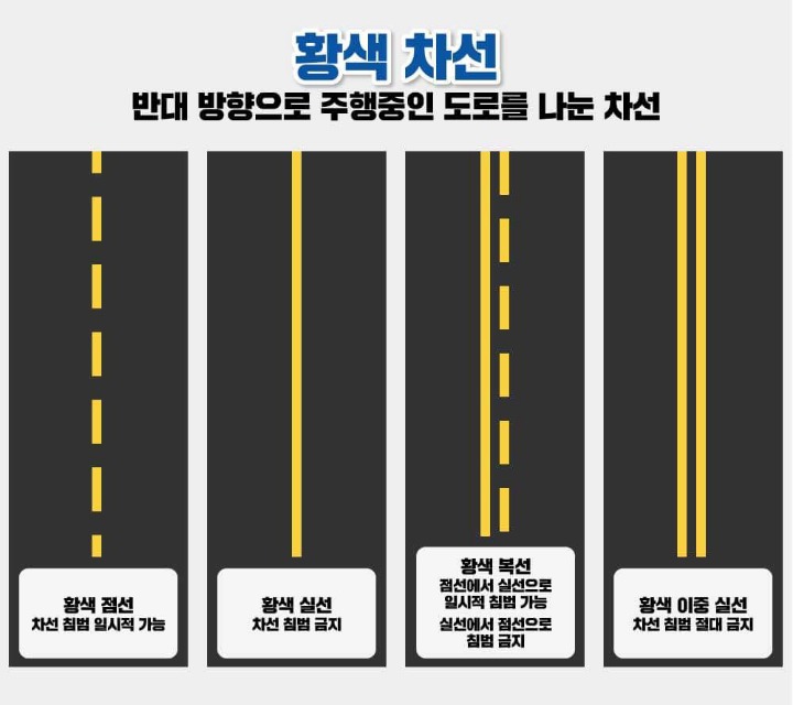대한민국 차선종류 | 인스티즈