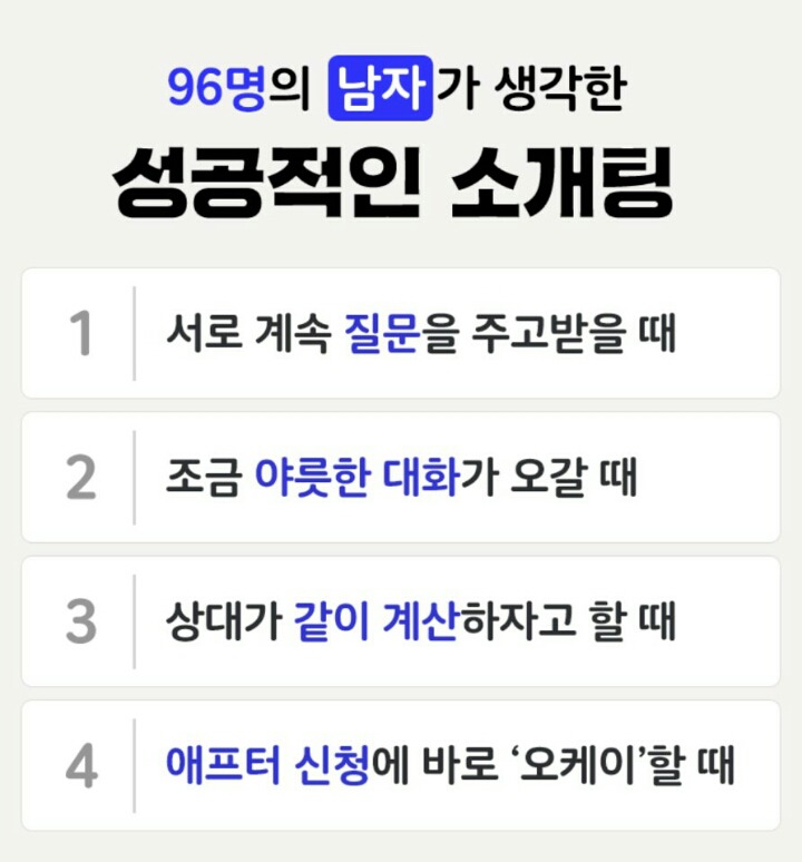 성공적인 소개팅 | 인스티즈