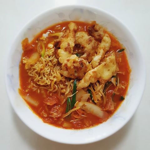 얼큰하고 시원한 탕수육! 돼지라면 gifjpg | 인스티즈