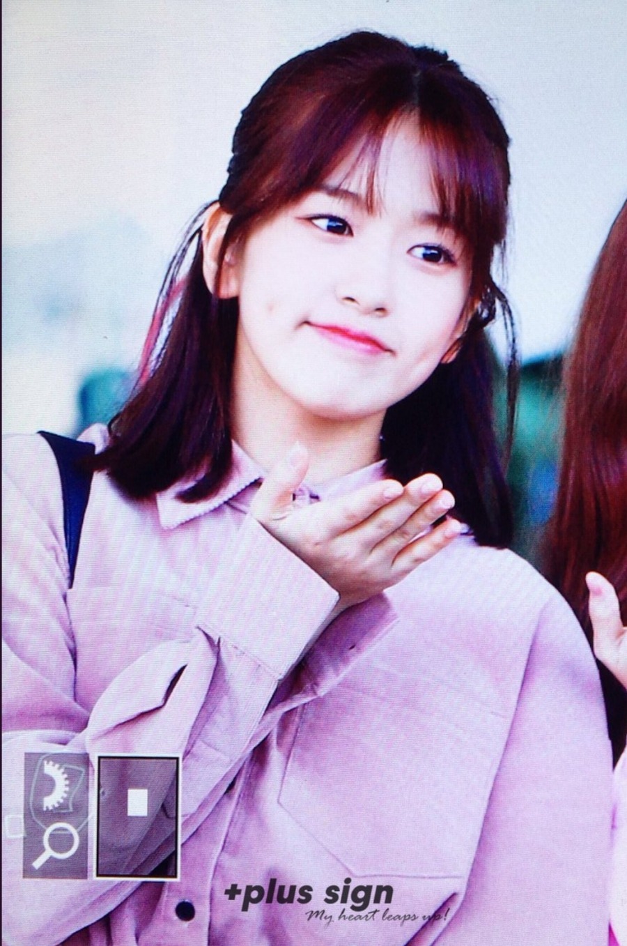 아이즈원 리얼리티 촬영차 출국. 중2 워뇽이 다리길이 ㄷㄷ.jpgif | 인스티즈