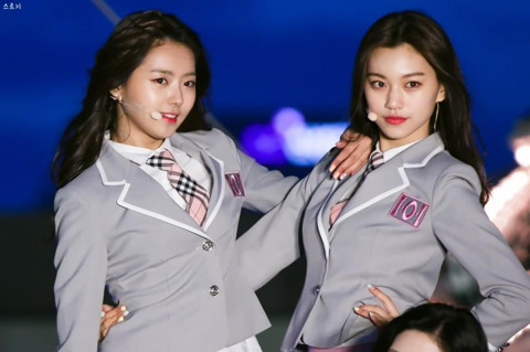 그룹 내 최장신 두 멤버 jpgif (아이오아이) | 인스티즈