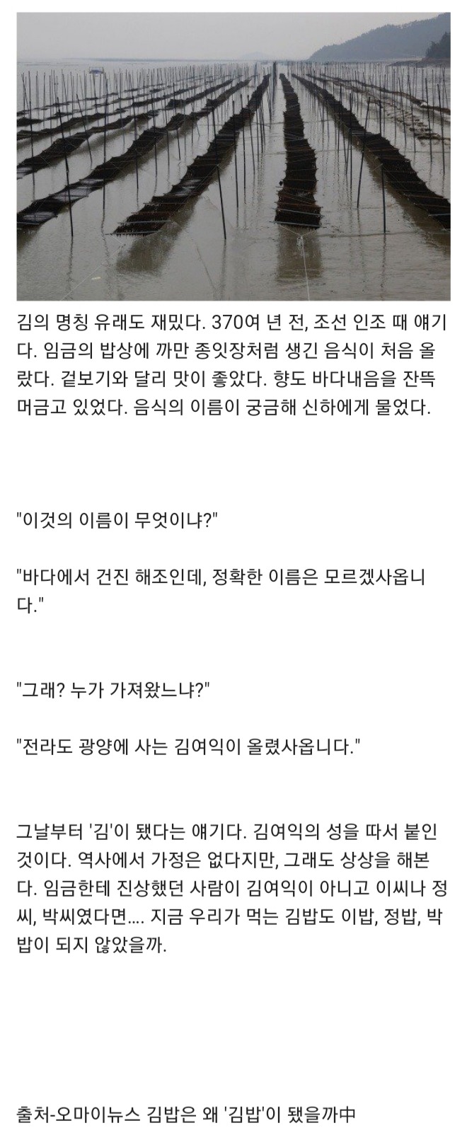 김이 김이라고 불리게 된 이유....jpg | 인스티즈