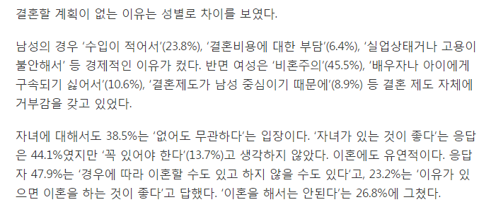 "결혼 꼭 할 필요 있나요?"..쿨한(?) 나홀로족 절반 넘는다 | 인스티즈
